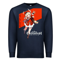 Navy Genshin Impact Klee Premium Sweatshirt - artisFamous