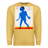 Antique Gold walk davids on fire Premium Sweatshirt - artisFamous