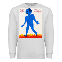Dove Grey walk davids on fire Premium Sweatshirt - artisFamous