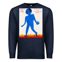 Navy walk davids on fire Premium Sweatshirt - artisFamous