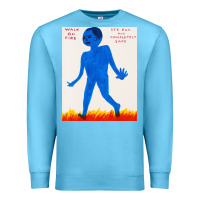 Ocean Blue walk davids on fire Premium Sweatshirt - artisFamous