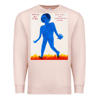 Pale Pink walk davids on fire Premium Sweatshirt - artisFamous