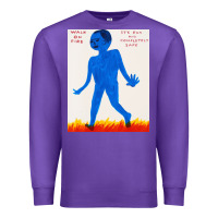 Purple walk davids on fire Premium Sweatshirt - artisFamous