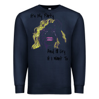 Navy It's My Party And I'll Cry If I Want To happy christmas Premium Sweatshirt - artisFamous