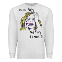Oatmeal Heather It's My Party And I'll Cry If I Want To happy christmas Premium Sweatshirt - artisFamous