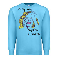 Ocean Blue It's My Party And I'll Cry If I Want To happy christmas Premium Sweatshirt - artisFamous