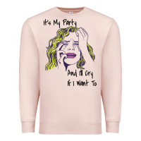 Pale Pink It's My Party And I'll Cry If I Want To happy christmas Premium Sweatshirt - artisFamous