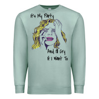 Seafoam It's My Party And I'll Cry If I Want To happy christmas Premium Sweatshirt - artisFamous