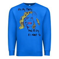 True Royal It's My Party And I'll Cry If I Want To happy christmas Premium Sweatshirt - artisFamous