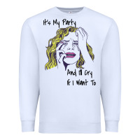 White It's My Party And I'll Cry If I Want To happy christmas Premium Sweatshirt - artisFamous