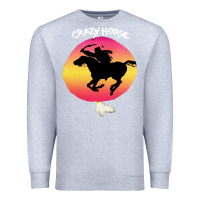Heather Grey neil crazy horse Premium Sweatshirt - artisFamous