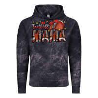 Cloud Black football mama Vintage Hoodie - CowhideDigitalArt