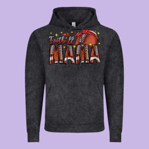Football Mama Vintage Hoodie Designed By Cowhidedigitalart