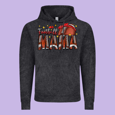 Football Mama Vintage Hoodie Designed By Cowhidedigitalart