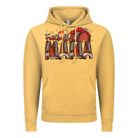 Vintage Mustard football mama Vintage Hoodie - CowhideDigitalArt