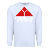 White cyber dyne systems Premium Sweatshirt - artisFamous