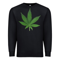 Black Weed leaf Premium Sweatshirt - artisFamous
