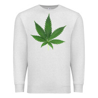 Oatmeal Heather Weed leaf Premium Sweatshirt - artisFamous