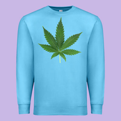 Weed Leaf Premium Sweatshirt Designed By Artisfamous