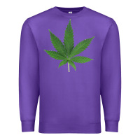 Purple Weed leaf Premium Sweatshirt - artisFamous