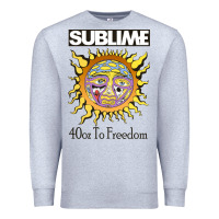 Heather Grey sunflower sublime 40oz to freedom Premium Sweatshirt - artisFamous