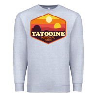 Heather Grey tatooine national park Premium Sweatshirt - artisFamous
