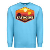 Ocean Blue tatooine national park Premium Sweatshirt - artisFamous