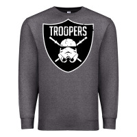 Charcoal Heather troopers Premium Sweatshirt - artisFamous