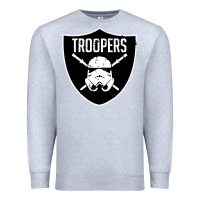 Heather Grey troopers Premium Sweatshirt - artisFamous