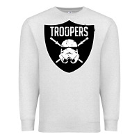 Oatmeal Heather troopers Premium Sweatshirt - artisFamous