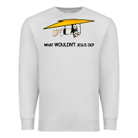 Dove Grey what wouldnt jesus do Premium Sweatshirt - artisFamous