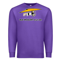 Purple what wouldnt jesus do Premium Sweatshirt - artisFamous