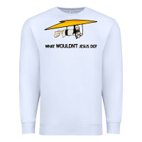 White what wouldnt jesus do Premium Sweatshirt - artisFamous