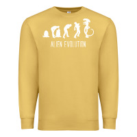 Antique Gold alien evolution Premium Sweatshirt - artisFamous