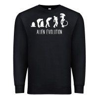 Black alien evolution Premium Sweatshirt - artisFamous