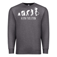 Charcoal Heather alien evolution Premium Sweatshirt - artisFamous
