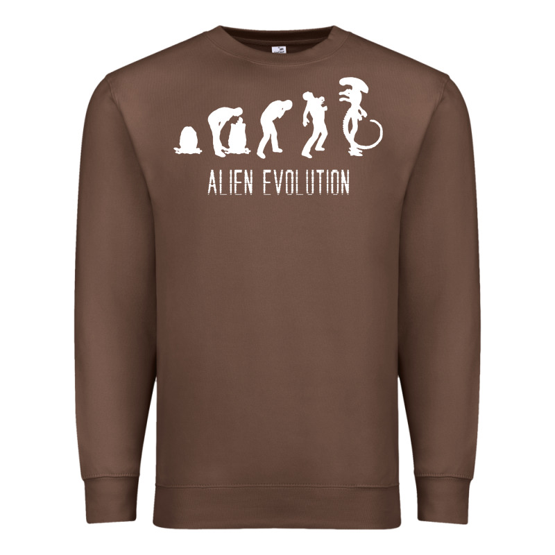 Alien Evolution Premium Sweatshirt by artisFamous | Teevron