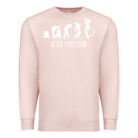 Pale Pink alien evolution Premium Sweatshirt - artisFamous