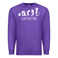 Purple alien evolution Premium Sweatshirt - artisFamous