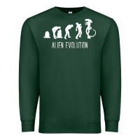 Sports Green alien evolution Premium Sweatshirt - artisFamous
