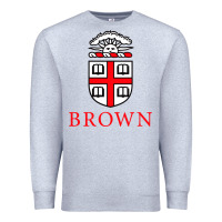 Heather Grey brown university Premium Sweatshirt - artisFamous