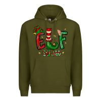 Army Green Elf Squad Premium Hoodie - CowhideDigitalArt