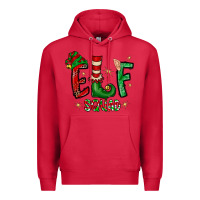 Cardinal Elf Squad Premium Hoodie - CowhideDigitalArt