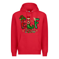 Red Elf Squad Premium Hoodie - CowhideDigitalArt