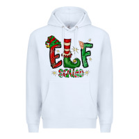 White Elf Squad Premium Hoodie - CowhideDigitalArt