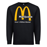 Black marijuana over 1 million stoned Premium Sweatshirt - artisFamous