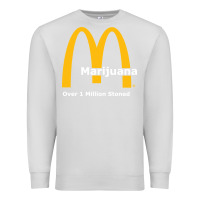 Dove Grey marijuana over 1 million stoned Premium Sweatshirt - artisFamous