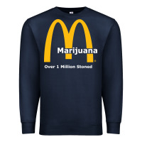 Navy marijuana over 1 million stoned Premium Sweatshirt - artisFamous