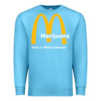 Ocean Blue marijuana over 1 million stoned Premium Sweatshirt - artisFamous
