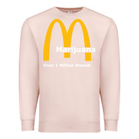 Pale Pink marijuana over 1 million stoned Premium Sweatshirt - artisFamous